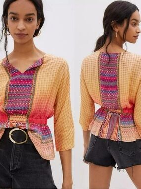 Anthropologie Tanvi Kedia Isaline Blouse